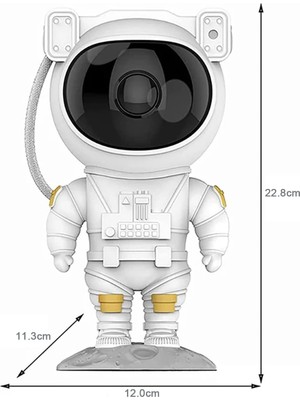 Senon Astronot Galaxy Projektör LED Galaksi Işık Projektörü Çok Renkli Nebula Galaksi Yıldızlı Gece Işığı Uzaktan Kumandalı Projektör USB Planetaryum Projektörü Hediyelik Eşya