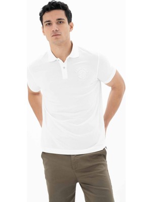 Ar-ma Erkek Baskılı Regular Fit % 95 Pamuklu %5 Likralı Polo Yaka T-Shirt Y25374302701