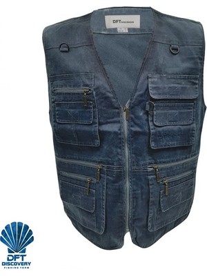 Dft Discovery Çok Cepli Yelek Mavi Xl