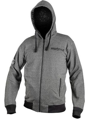 Spro Freestyle Gri x Bk Kapüşonlu - Xl