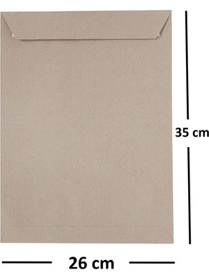 Diplomat 100 Adet Silikonlu 90 gr 26X35 cm Torba Zarf Kraft