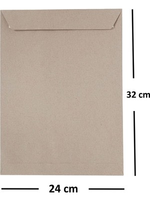Diplomat 50 Adet Silikonlu 90 gr 24X32 cm Torba Zarf Kraft
