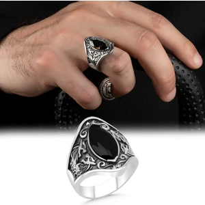 Argento Silver 925 Ayar Gümüş Erkek Yüzük