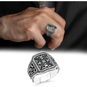 Argento Silver 925 Ayar Gümüş Erkek Yüzük