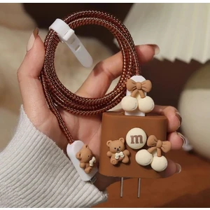 Iphone 18W/20W Uyumlu Şarj Kılıfı, Şarj Kablosu Örme Aparatı, Toparlayıcı, Kablo Koruyucu