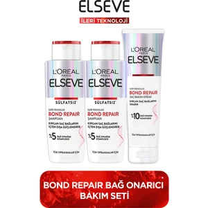 L'Oréal Paris 2'li Elseve Bond Repair Şampuan 200 ml + Saç Bakım Kremi 150 ml Set