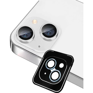 Case World Apple iPhone 14 Plus Alüminyum Alaşım Safir Temperli Cam Kamera Lens Koruyucu - Mavi