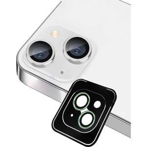 Apple iPhone 13 Alüminyum Alaşım Safir Temperli Cam Kamera Lens Koruyucu - Yeşil