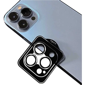 Kzy Apple iPhone 12 Pro Max Safir Temperli Cam Kamera Lens Koruyucu - Gümüş