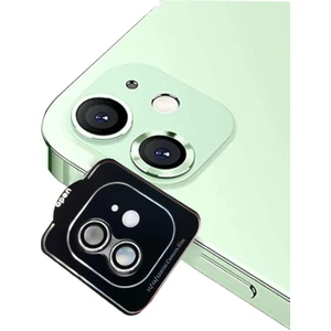 Kzy Apple iPhone 12 Mini Safir Temperli Cam Kamera Lens Koruyucu - Gümüş