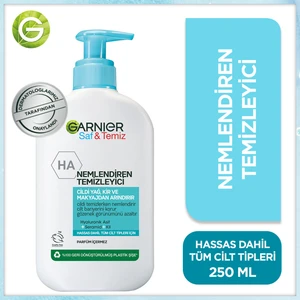 Saf& Temiz Nemlendiren Temizleyici [ Hyaluronik Asit Seramid Kil] 250 ml Yüz Temizleme Jeli