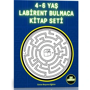 4-6 Yaş Labirent Bulmaca Kitap Seti (3 Kitap)