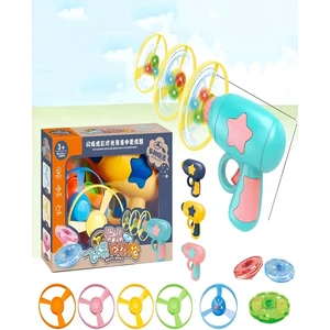 Işıklı Uçan Daire Helikopter Yoyo Frizbi Beyblade Pervane Fırıldak Topaç Oyuncak