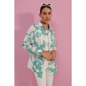 3900 Oversize Uzun Basic Gömlek