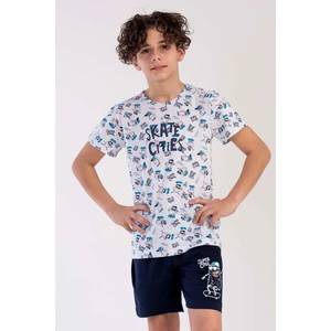 Erkek Çocuk Kısa Kol Şortlu Pijama Takım
