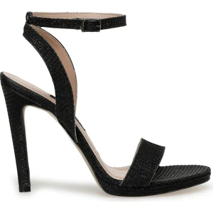 Nine West Lulle 3fx Siyah Kadın Topuklu Sandalet