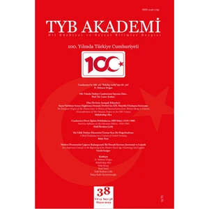 TYB Akademi Dergisi Tyb Akademi 38: 100. Yılında Türkiye Cumhuriyeti