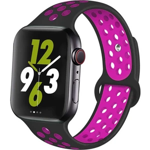 Psgt Apple Watch 2 3 4 5 6 Se Nike 42MM 44MM 45 mm 49MM Uyumlu Kordon Kayış Bileklik Delikli Spor Band