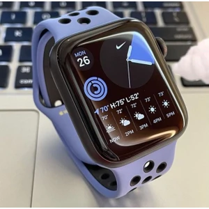 Psgt Apple Watch 2 3 4 5 6 Se Nike 42MM 44MM 45 mm 49MM Uyumlu Kordon Kayış Bileklik Delikli Spor Band