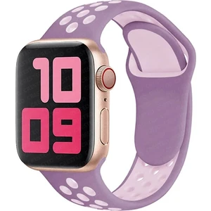 Psgt Apple Watch 2 3 4 5 6 Se Nike 42MM 44MM 45 mm 49MM Uyumlu Kordon Kayış Bileklik Delikli Spor Band