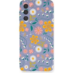 Printify Samsung Galaxy S21 Fe ile Uyumlu Lansman Çiçek Tasarımlı Içi Kadife Kapak Kılıf