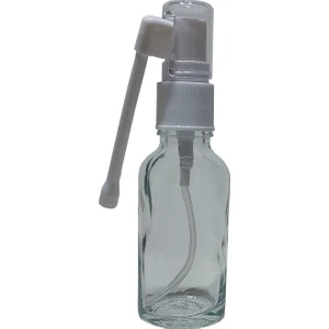 2 Adet 20 ml Ağız Spreyi Şeffaf Boş Cam Şişe