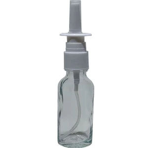 2 Adet 20 ml Burun Spreyi Şeffaf Boş Cam Şişe