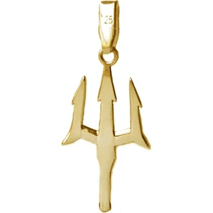 925 Ayar - Poseidon Mızrak Kolye Ucu