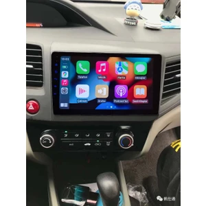 Honda Fb7 / Civic(2012-2016 yıl)2GB Ram 32GB Rom Hafıza Android sürüm 13 Multimedya Kablosuz Carplay Navigasyon 9 inç Ekran