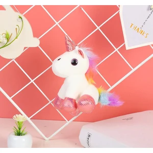 Ithal Kumaş Sevimli Camgöz Boynuzlu Pegasus Unicorn Figür Peluş Oyuncak Oyun & Uyku Arkadaşı 28 Cm.