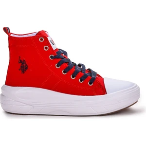 U.S. Polo Assn. Clementine Günlük Bağcıklı Kadın Spor Ayakkabı Kırmızı