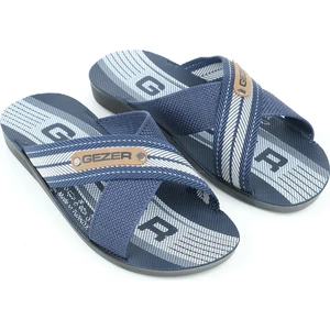 Erkek Halatlı Terlik Yazlık Star Pu Ev Bahçe Günlük Lacivert