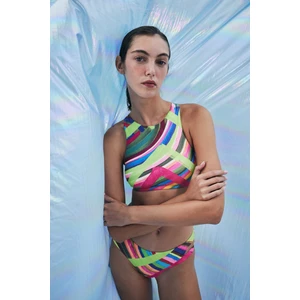 Flora Desenli Halter Bikini Üstü-aysu Türkoğlu Koleksiyonu