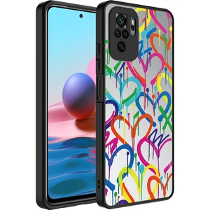 Xiaomi Redmi Note 10 Kılıf Aynalı Desenli Parlak Mirror Kapak