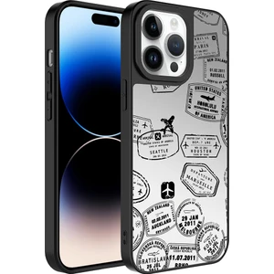 Apple iPhone 14 Pro Max Kılıf Aynalı Desenli Parlak Mirror Kapak