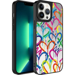 Apple iPhone 13 Pro Max Kılıf Aynalı Desenli Parlak Mirror Kapak