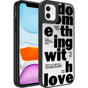 Apple iPhone 11 Kılıf Aynalı Desenli Parlak Mirror Kapak