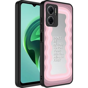 Kny Xiaomi Redmi Note 11E Kılıf Aynalı Desenli Parlak Mirror Kapak