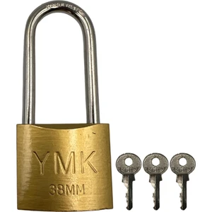 Yuma Kilit Ymk Kancalı Asma Kilit Uzun Sarı 38 mm