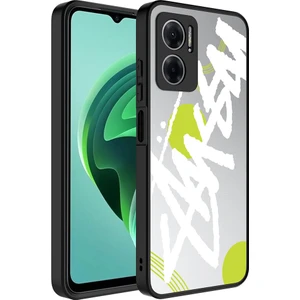 Kny Xiaomi Redmi Note 11E Kılıf Aynalı Desenli Parlak Mirror Kapak