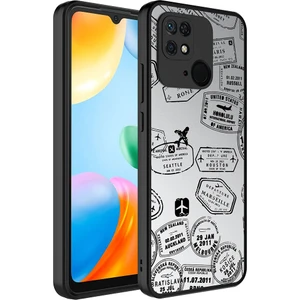 Kny Xiaomi Redmi 10C Kılıf Aynalı Desenli Parlak Mirror Kapak