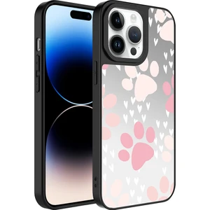 Kny Apple iPhone 14 Pro Max Kılıf Aynalı Desenli Parlak Mirror Kapak