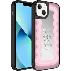 Kny Apple iPhone 13 Kılıf Aynalı Desenli Parlak Mirror Kapak