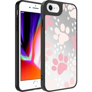 Kny Apple iPhone 8 Plus Kılıf Aynalı Desenli Parlak Mirror Kapak
