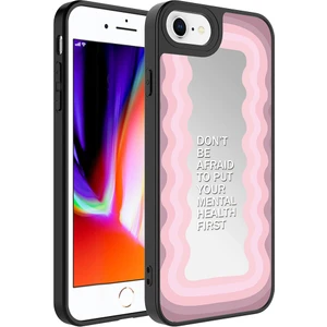 Kny Apple iPhone 7 Plus Kılıf Aynalı Desenli Parlak Mirror Kapak