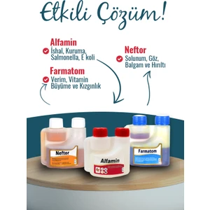 Munich Vet 3lü Set Kuşlar Için  Farmatom + Alfamin  + Neftor  (125 Ml)