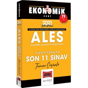 Yargı Yayınevi 2023 ALES Ekonomik Seri Tamamı Çözümlü Son 11 Sınav Çıkmış Sorular