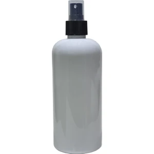 1 Adet 400 ml Spreyli Pet Şişe Opak Beyaz