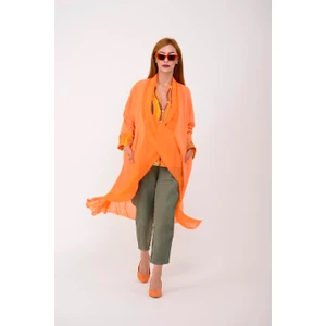 Bohem Stil Vizon Italyan Ipek Detaylı Oversize Kaftan & Bluz