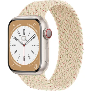 Solo Loop Örgü Kordon, Apple Watch Series SE/10/9/8/7/6/5/4/3/Ultra Uyumlu 49mm-46mm-45mm-44mm-42mm, Small, Multi Starlight
